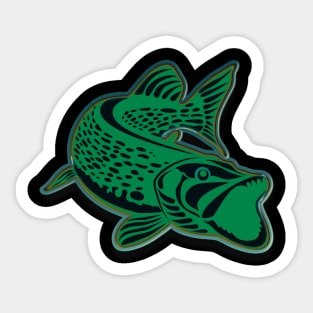 3D Pike Sticker